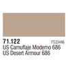 Vallejo 71122 Model Air US Desert Armour 686 18 ml Acrylic Airbrush Paint