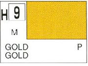 Mr Hobby (Gunze) H009 Aqueous Metallic Gold Acrylic Paint 10ml