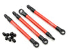 Traxxas 7118X Aluminium Push Rods (Red) (4)